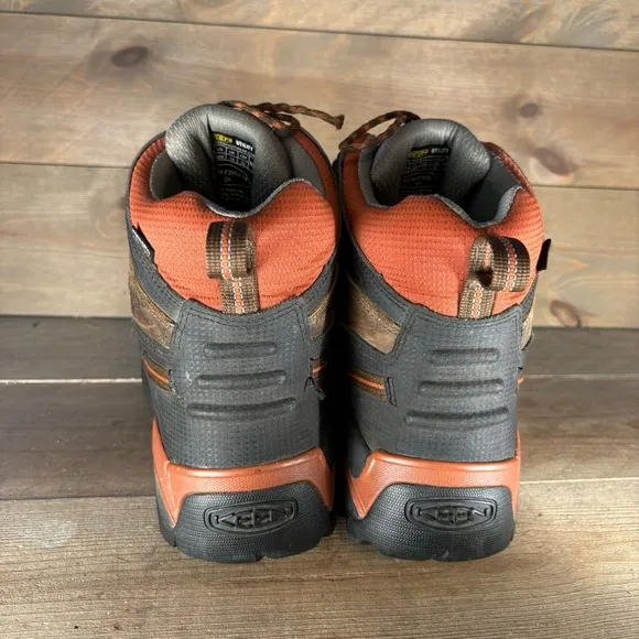 keen utility pittsburgh mens size 14 wide EE shoes brown leather soft toe boots