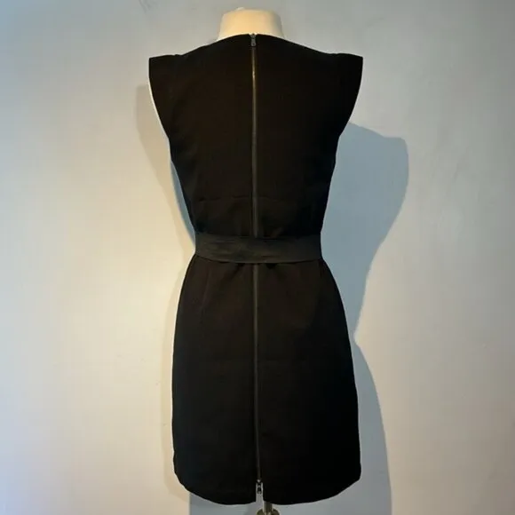 Kenneth Cole New York little black dress with elastic waist detail size medium