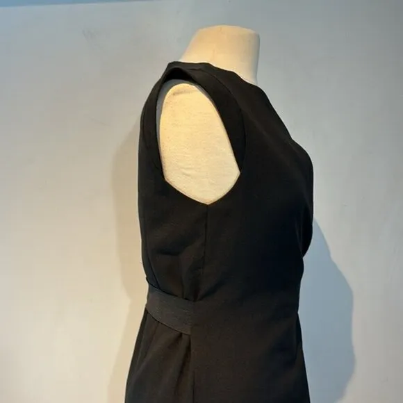 Kenneth Cole New York little black dress with elastic waist detail size medium