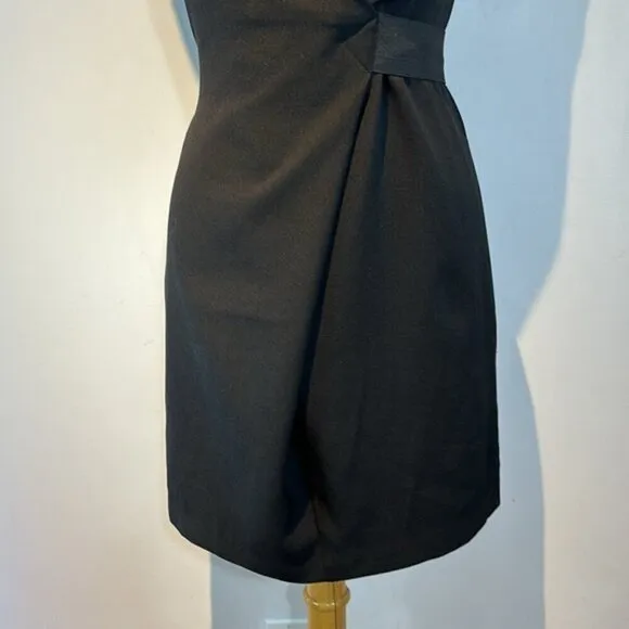 Kenneth Cole New York little black dress with elastic waist detail size medium