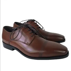 Kenneth Cole Reaction Pure Hearted Brown Leather Oxford Dress Shoes Size 7