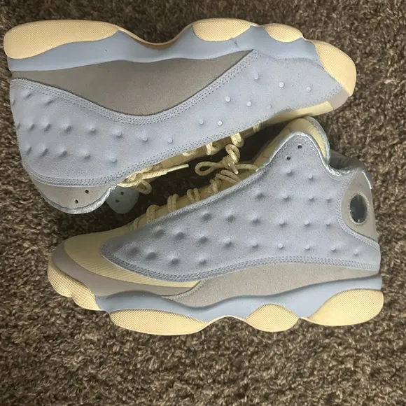 Kids Jordan Retro 13 - Light Blue and Cream