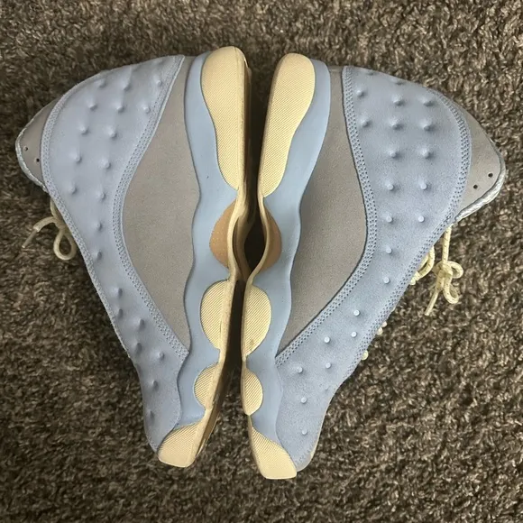 Kids Jordan Retro 13 - Light Blue and Cream