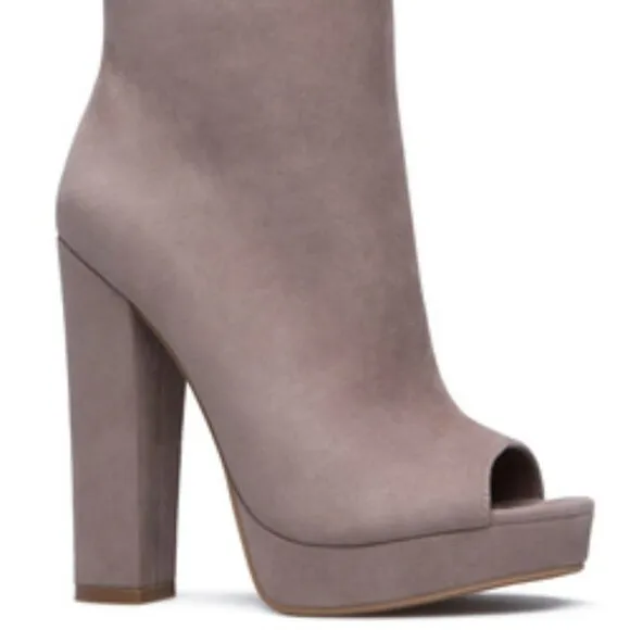Kimara Booties open toe platform