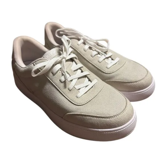 Kizik Prague Sneakers Size 6Y Hands-Free Design Cream