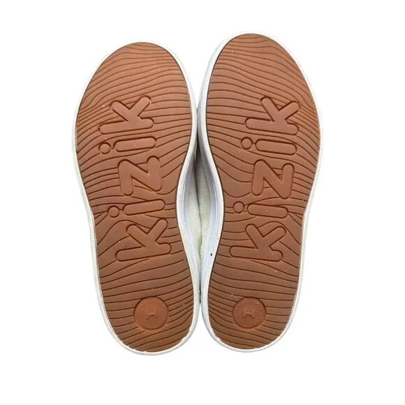Kizik Prague Sneakers Size 6Y Hands-Free Design Cream