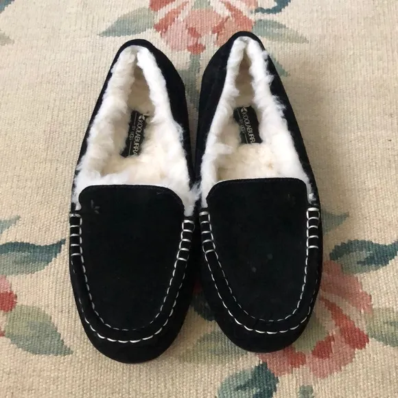 Kookaburra Black Fur Shoes