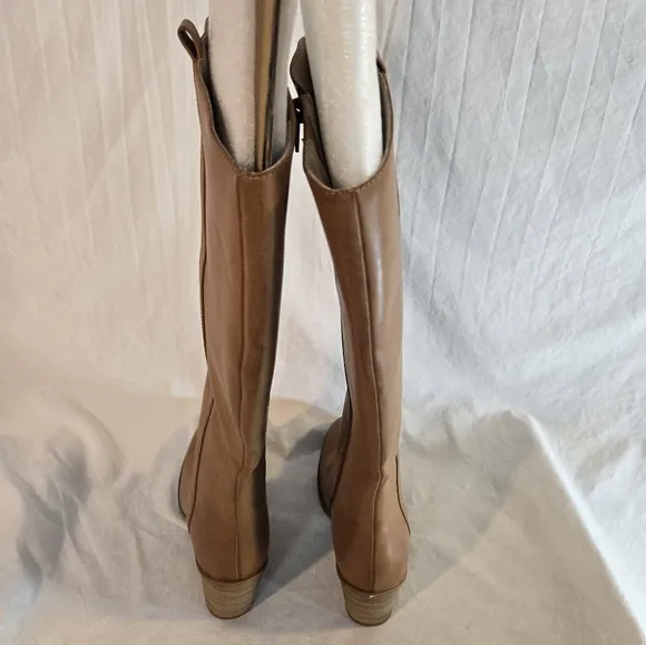 Korks Kork Ease Women's Size 7.5 Harley Brown Faux Leather Tall Boot New