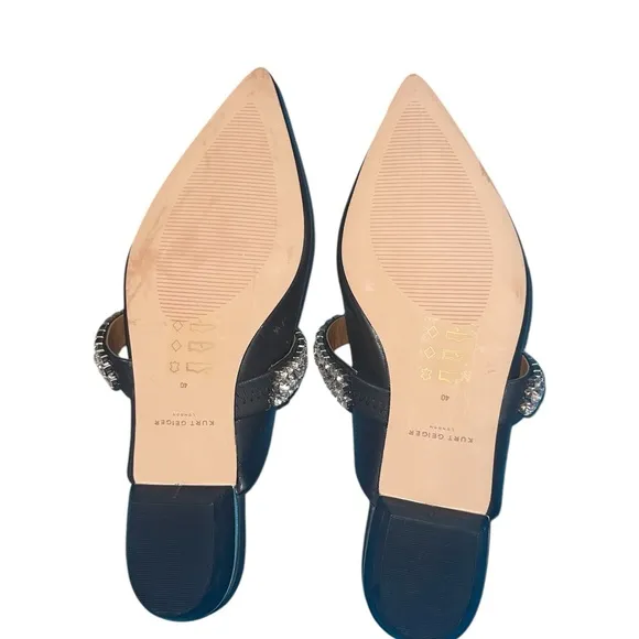 Kurt Geiger Black “Princely” Embellished Women's Shoes