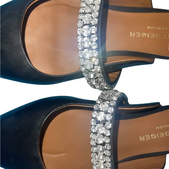 Kurt Geiger Black “Princely” Embellished Women's Shoes