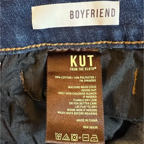 Kut From The Kloth Boyfriend Jeans Size 10