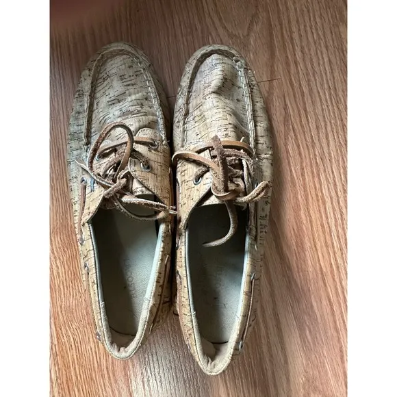 Lacoste Corbon SRW Cork Boat Shoes Size 39.5/ 9