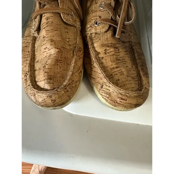 Lacoste Corbon SRW Cork Boat Shoes Size 39.5/ 9