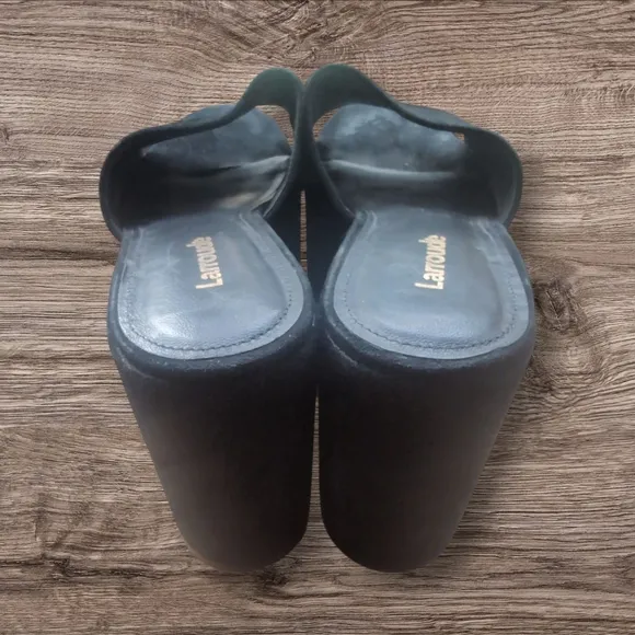 Larroude Miso Platform Sandal Shoe Size: 6.5 Color: Black