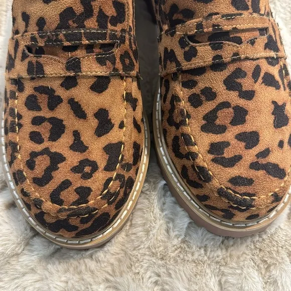 Leopard loafers. NWOT