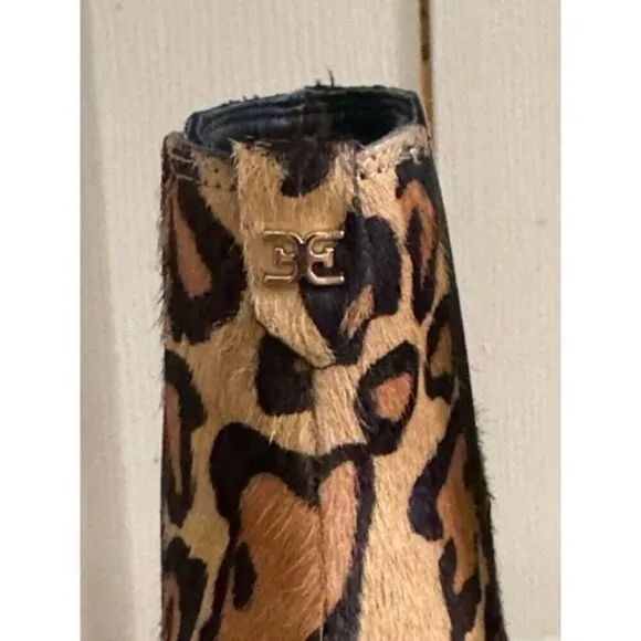 Leopard‎ Print Fur Booties | Womens | Sam Edelman | 8.5 | SKU0235