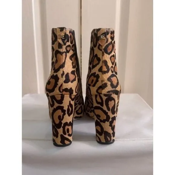 Leopard‎ Print Fur Booties | Womens | Sam Edelman | 8.5 | SKU0235