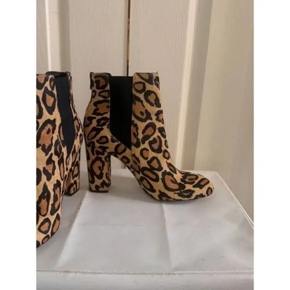 Leopard‎ Print Fur Booties | Womens | Sam Edelman | 8.5 | SKU0235