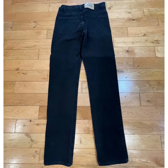 Levi's 505 Orange Tab Black Jeans  Straight Leg Vintage 90's Cotton W32 L34
