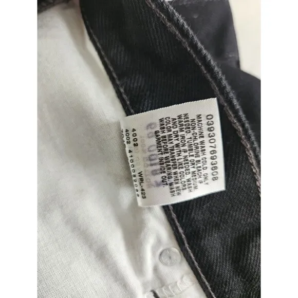 Levi’s 550 Relaxed Fit Big &amp; Tall Black Husky Jeans W50 X L30