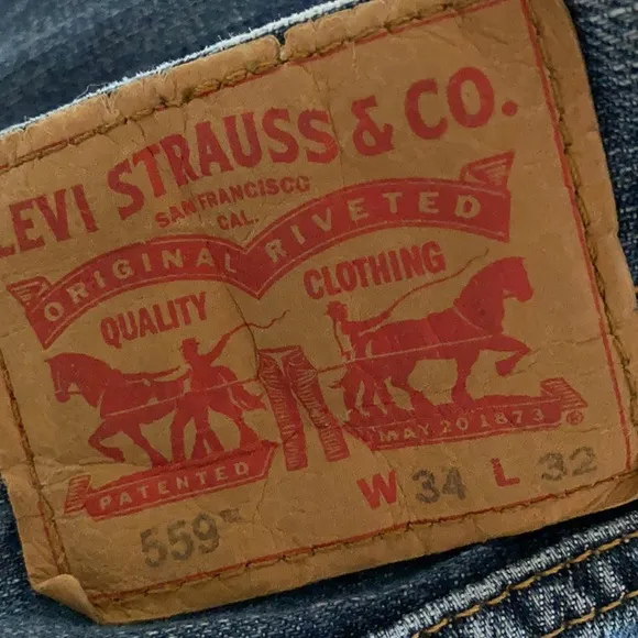 Levi’s 559 Mens Jeans Size 34 X 32
