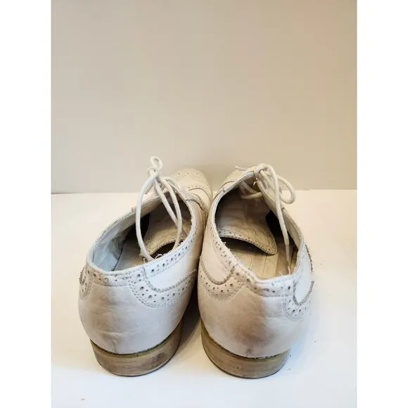 Levi's‎ Leather Shoes Men's Size 10 White Leather Oxford Dress Shoes