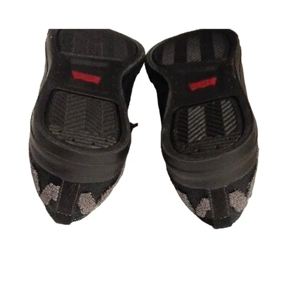 Levi's Womens BLACK Sneakers Sz 8.5 Low Top FAUX LEATHER Embroidered  Spell out