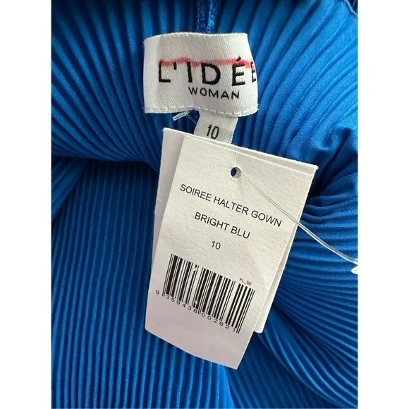L'Idee Soiree Sleeveless Pleated Gown