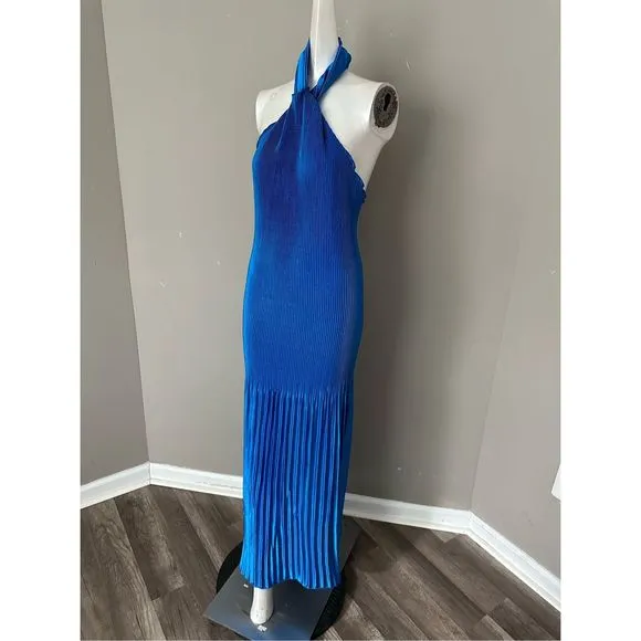 L'Idee Soiree Sleeveless Pleated Gown