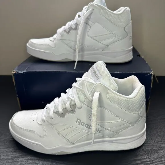 Like new mens Reebok royal HI2 white/light gray basketball shoes size 11.5