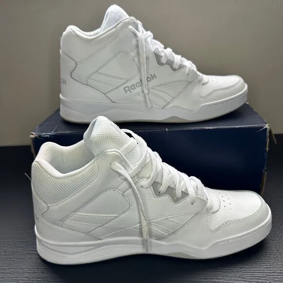 Like new mens Reebok royal HI2 white/light gray basketball shoes size 11.5
