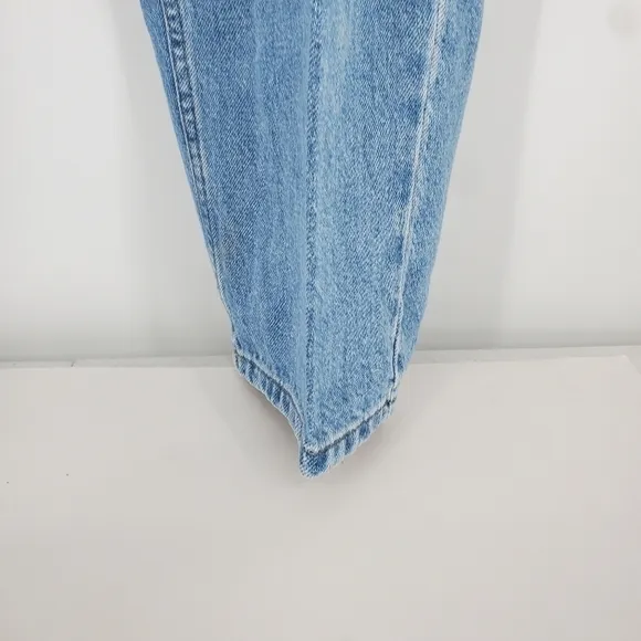 Liz Claiborne Jeans Womens 22 Petite Relaxed Fit Straight Blue Denim Pants