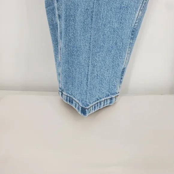 Liz Claiborne Jeans Womens 22 Petite Relaxed Fit Straight Blue Denim Pants