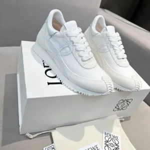 Loewe White Relaxed Sneakers