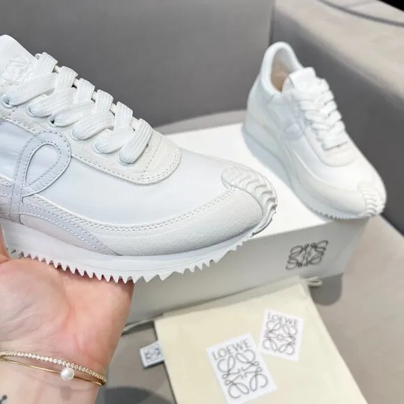 Loewe White Relaxed Sneakers
