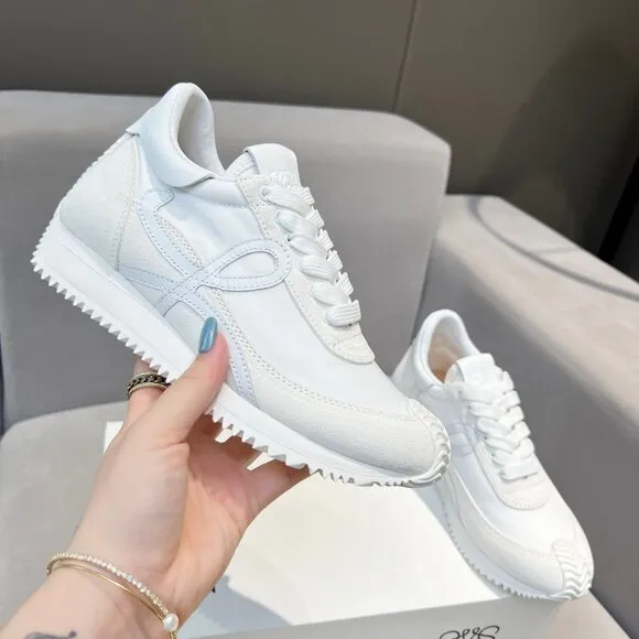 Loewe White Relaxed Sneakers
