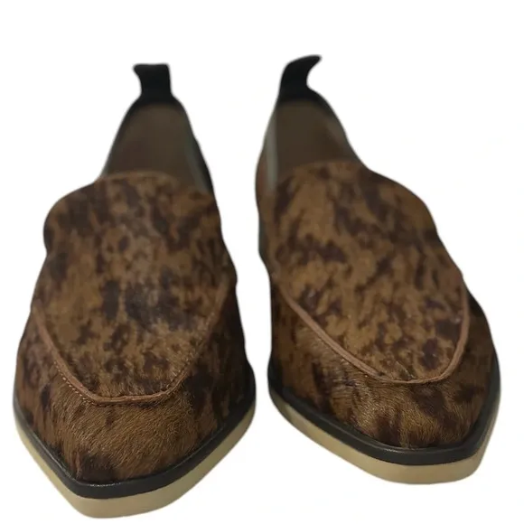 Louise et Cie Genuine Cow Hair Basia 3 Leather Loafer in Brown Women’s 8