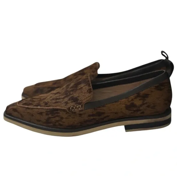 Louise et Cie Genuine Cow Hair Basia 3 Leather Loafer in Brown Women’s 8
