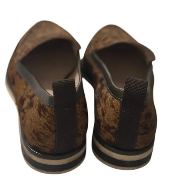 Louise et Cie Genuine Cow Hair Basia 3 Leather Loafer in Brown Women’s 8