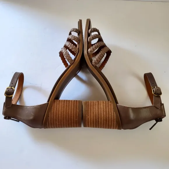 Lucky Brand Women's Tan Heeled Sandals Size 9
