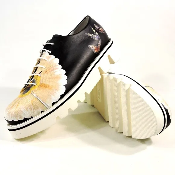 LUIGI TRAINI 🇮🇹 LEATHER SUMMER OXFORD SHOES