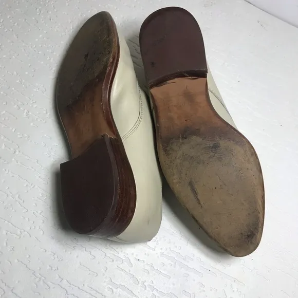 Madewell leather shoes flat loafers  lace up