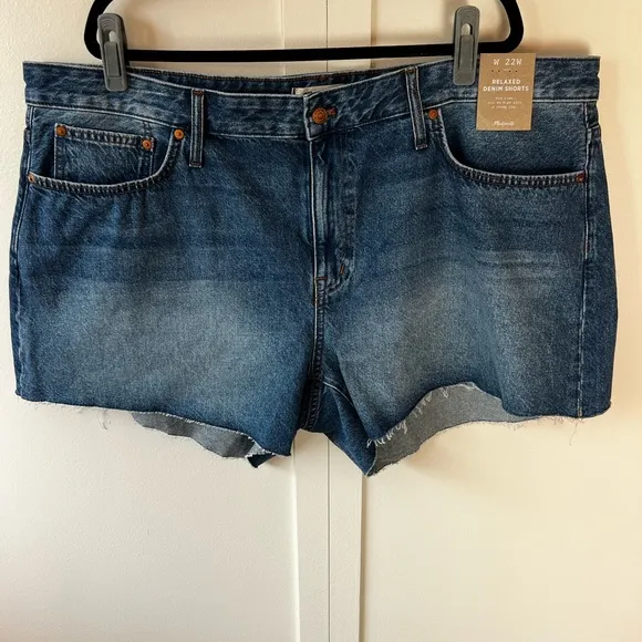 Madewell Relaxed Denim Women’s NWT Plus Size Jean‎ Shorts Size 22