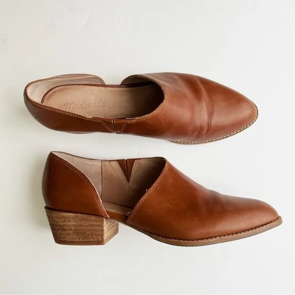 MADEWELL The Lucie Shoe Bootie in English Saddle Leather