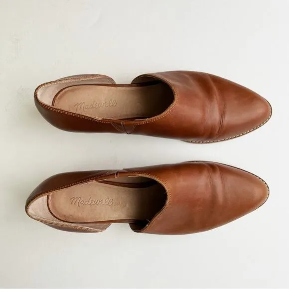 MADEWELL The Lucie Shoe Bootie in English Saddle Leather