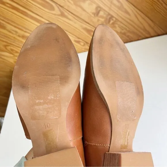 MADEWELL The Lucie Shoe Bootie in English Saddle Leather