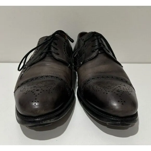 Magnanni men size 11 M lace up shoes cap toe oxford gray leather