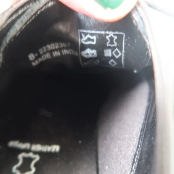M&amp;S Collection Black Leather Lace-Up Heeled Oxford Shoes Mens 8