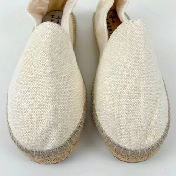 Manebi Cream Espadrille Slip On Shoes Men’s Size 45 Beach Vacation Resort Casual