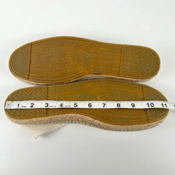 Manebi Cream Espadrille Slip On Shoes Men’s Size 45 Beach Vacation Resort Casual